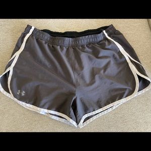Womens UnderArmor running shorts